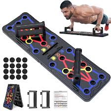 SOBO Fit Pythons Push Up Board, Push Up Board Kit with Skipping Rope, 9 in 1 Push Up System, Foldable and Portable Push Up Stand Home Gym Bar Set Strength Training for Full Body Workouts