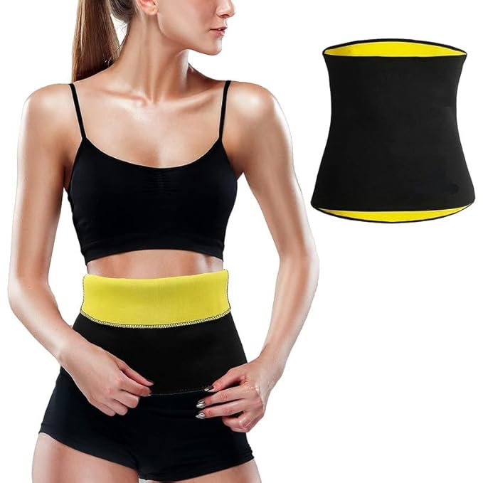 SOBO Tummy Shaper Bodyshaper Sweat Belt Hot Shaper Slimming Belt for Men and Women Non-Tearable Weight Loss Tummy Slimming Belt