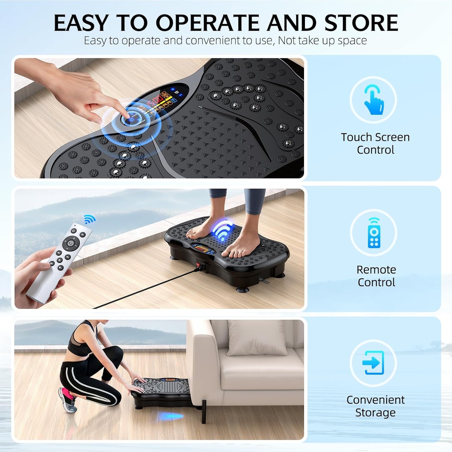 SOBO vibration plate For Weight Loss Fitness vibration platform Vibration Plate Exercise Machine,Whole Body Vibration Plate Machine Vibration Plate - 1 YEARS Warranty