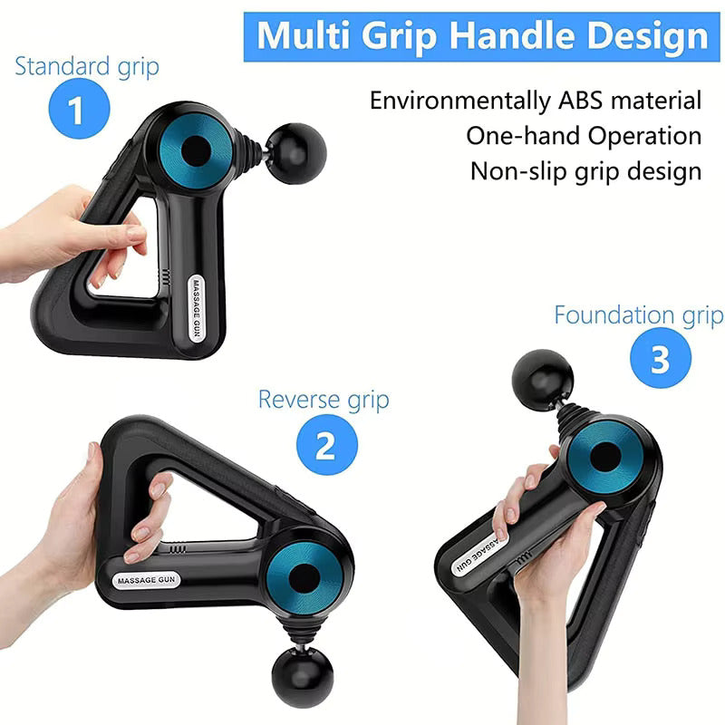 SOBO HEALTH CARE PRODUCT Cordless Massage Gun|Deep Tissue Percussion Body Massage Machine For Pain Relief|8 Specialized Heads|Massager Machine For Full Body,Battery Powered